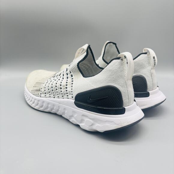 Nike Shoes Mens 11 White Epic Phantom React Flyknit Slip On Running Sneakers - Picture 5 of 10